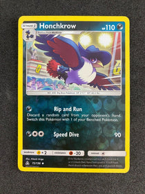 Pokemon Honchkrow 72/156 Ultra Prism Reverse Holo NM