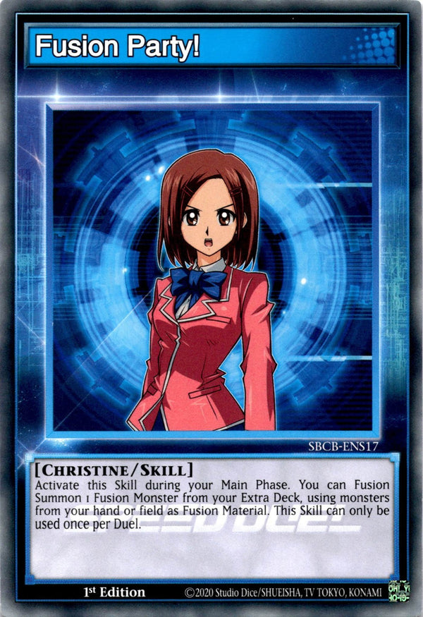 Yugioh Fusion Party! SBCB-ENS17 Speed Duel Common 1st Edition NM