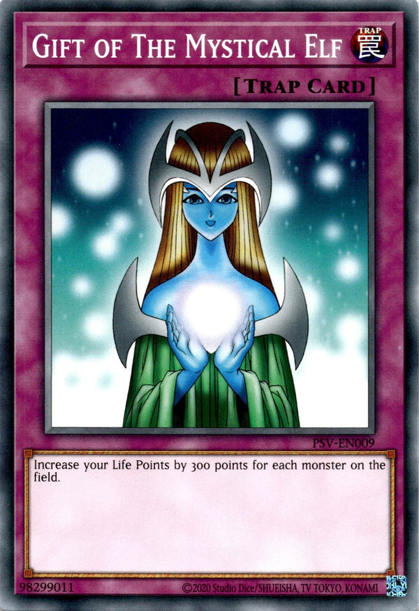 Yugioh Gift of The Mystical Elf PSV-EN009 Common Unlimited Edition NM