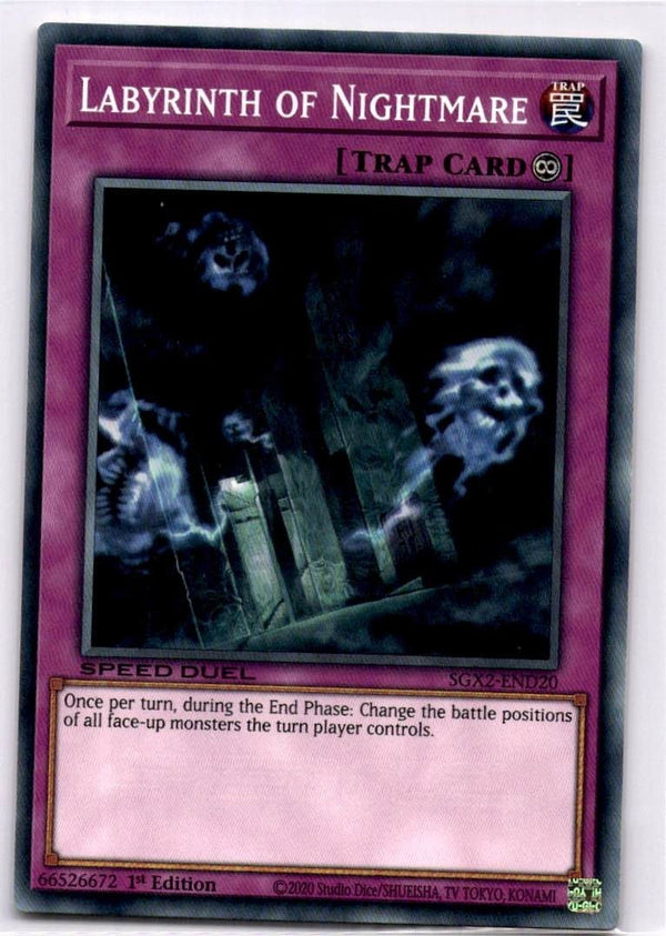Yugioh Labyrinth of Nightmare SGX2-END20 Common 1st Edition NM