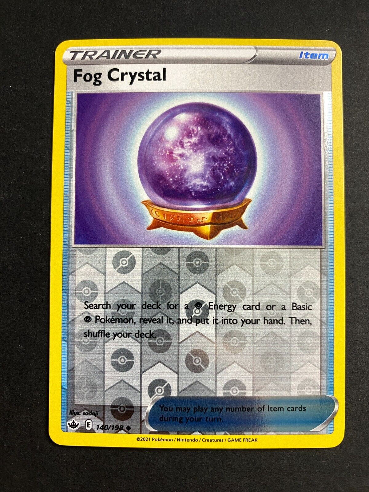 Pokemon Fog Crystal 140/198 Chilling Reign Reverse Holo NM