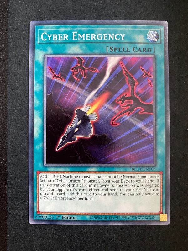 Yugioh Cyber Emergency BLC1-EN105 Common 1st Edition NM