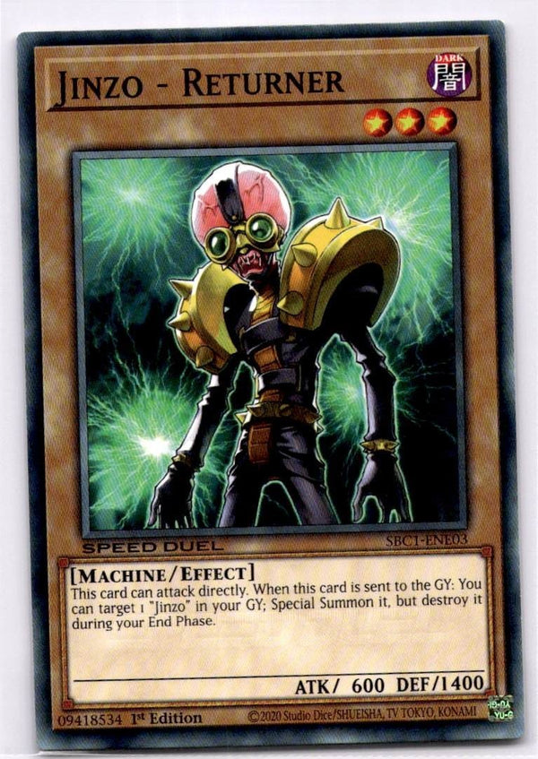 Yugioh Jinzo - Returner SBC1-ENE03 Common 1st Edition NM