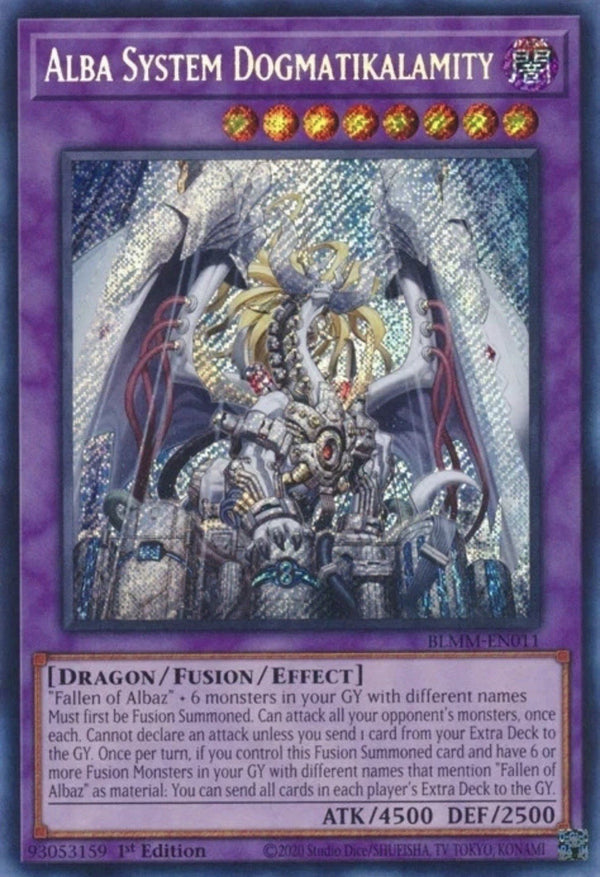 Yugioh! Alba System Dogmatikalamity BLMM-EN011 Secret Rare 1st Edition