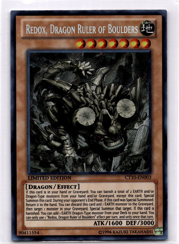 Yugioh Redox, Dragon Ruler of Boulders CT10-EN003 Secret Rare Limited Edition LP