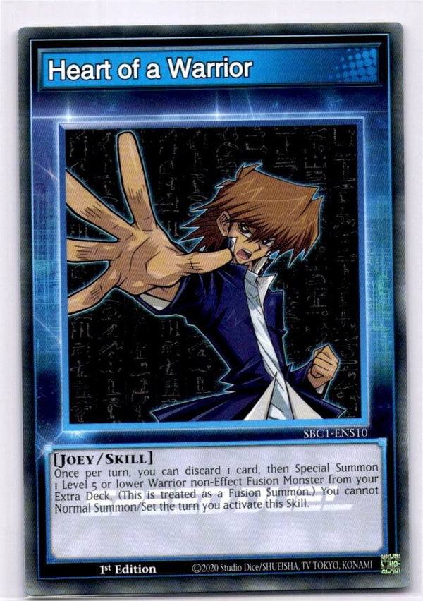 Yugioh Heart of a Warrior SBC1-ENS10 Common 1st Edition NM