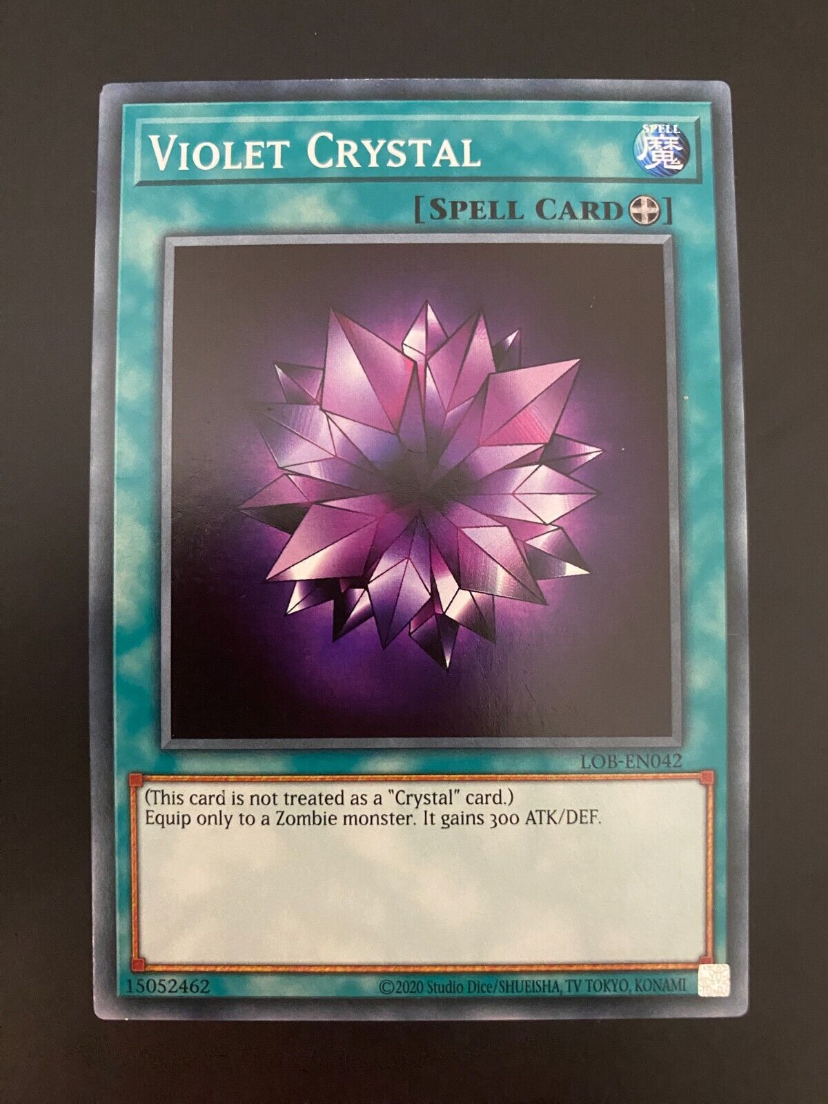 Yugioh Violet Crystal LOB-EN042 Unlimited Edition Common NM/MINT