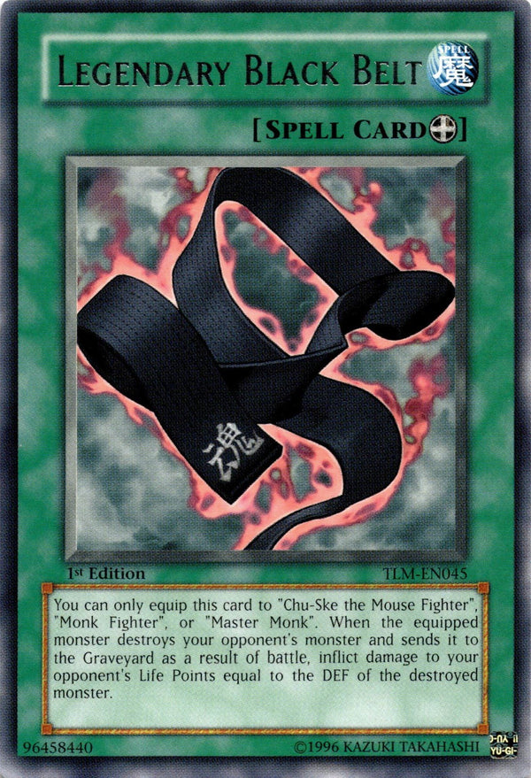 Yugioh Legendary Black Belt TLM-EN045 Rare 1st Edition NM