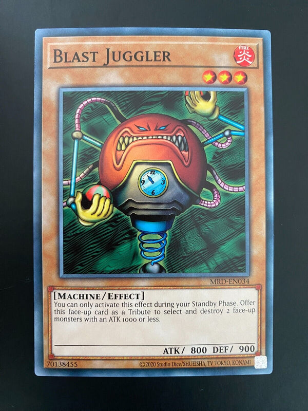 Yugioh Blast Juggler MRD-EN034 Common Unlimited Edition NM/MINT