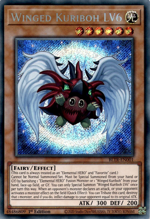 Yugioh Winged Kuriboh LV6 BLTR-EN001 Secret Rare 1st Edition NM