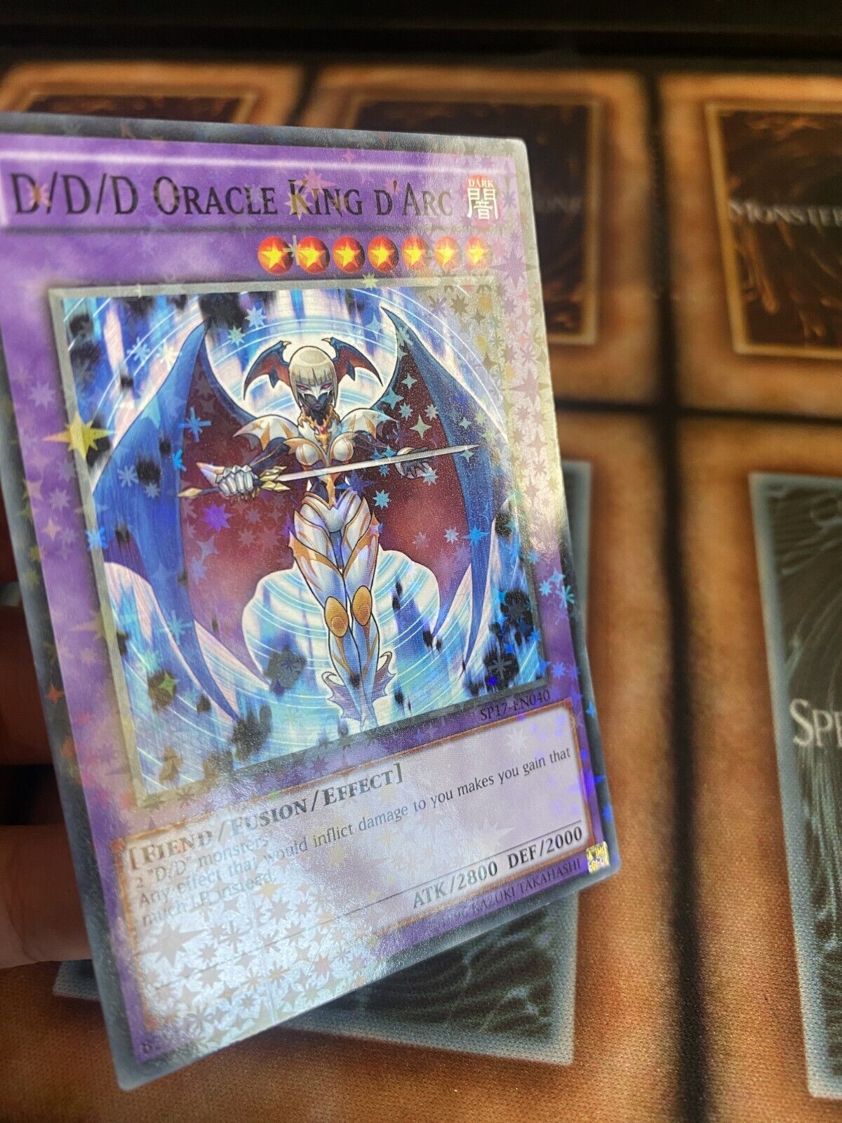 Yugioh D/D/D Oracle King d'Arc SP17-EN040 Starfoil Rare (Print Line) 1st NM (2)