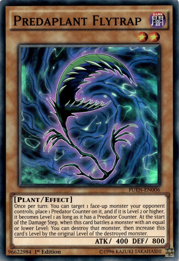 Yugioh Predaplant Flytrap FUEN-EN006 Super Rare 1st Edition NM