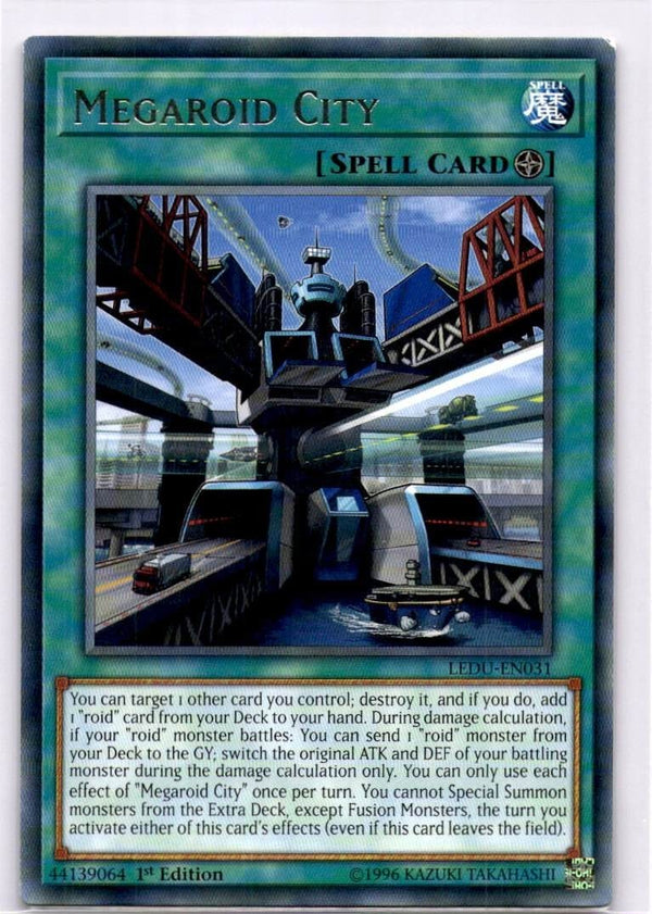 Yugioh Megaroid City LEDU-EN031 Rare 1st Edition VLP/NM