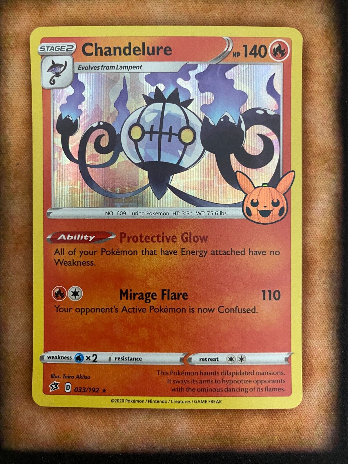 Pokemon Chandelure 033/192 Trick or Trade 2022 Holo NM/MINT