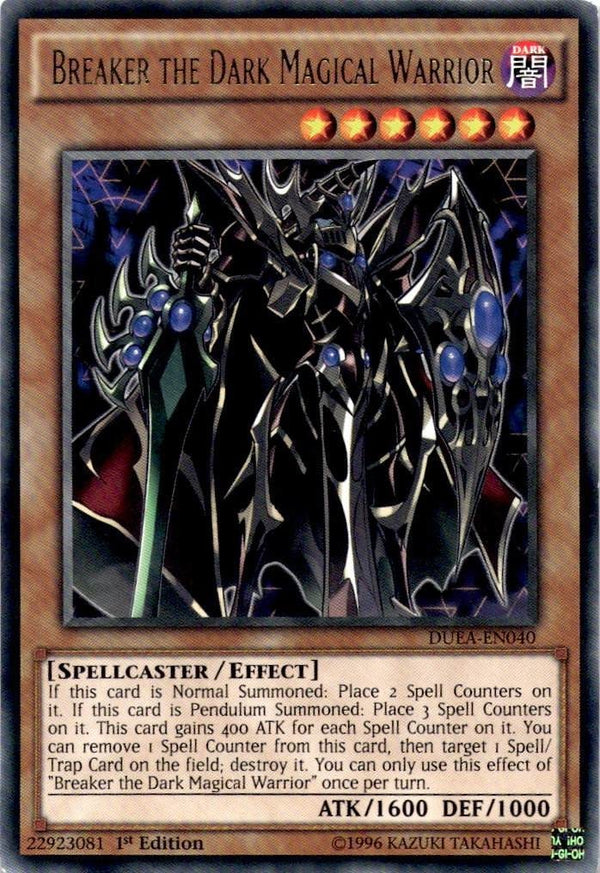Yugioh Breaker the Dark Magical Warrior DUEA-EN040 Rare 1st Edition HP/MP