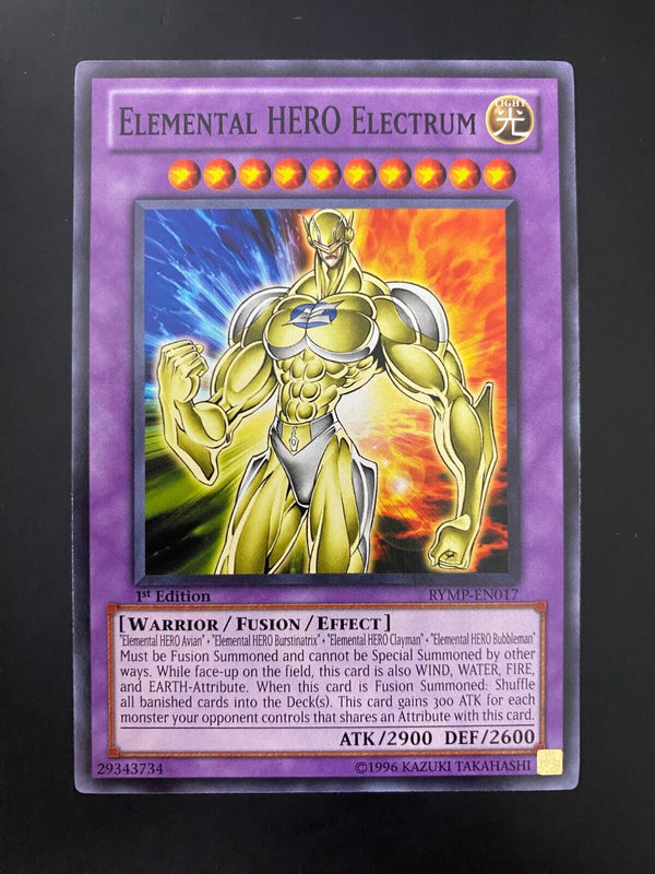 Yugioh Elemental Hero Electrum RYMP-EN017 Common 1st Edition NM/MINT