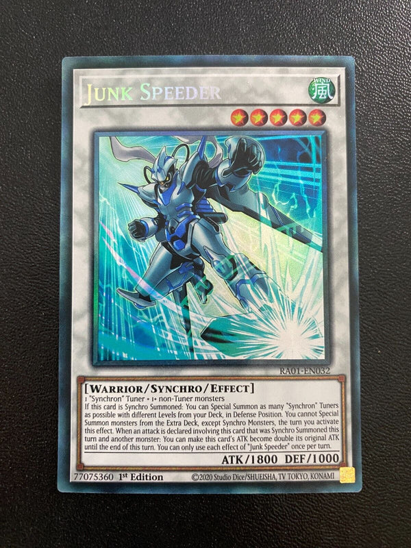 Yugioh Junk Speeder RA01-EN032 Prismatic Collector’s Rare 1st Edition NM