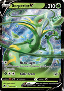 Pokemon Serperior V 007/195 Silver Tempest Full Art Holo NM