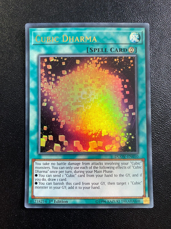 Yugioh Cubic Dharma DUOV-EN050 Ultra Rare 1st Edition LP