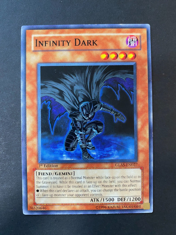 Yugioh Infinity Dark GLAS-EN027 Common 1st Edition VLP