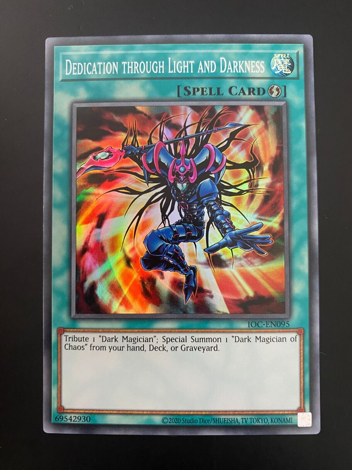 Yugioh Dedication Through Light and Darkness IOC-EN095 Super Rare Unl NM/MINT