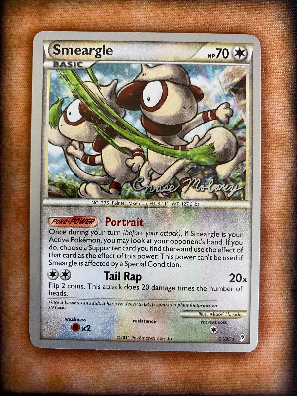 Pokemon Smeargle 21/95 World Championships 2012 NM