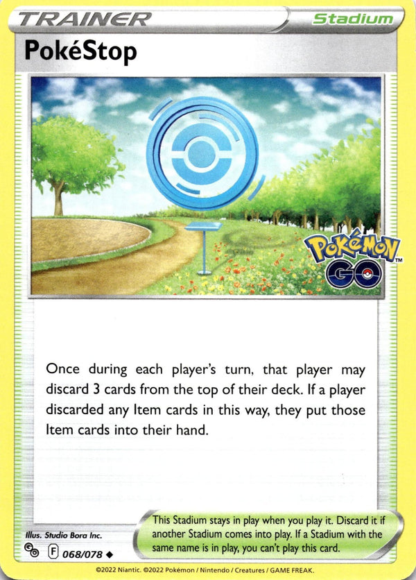 Pokemon PokeStop 068/078 Pokemon Go Non Holo NM