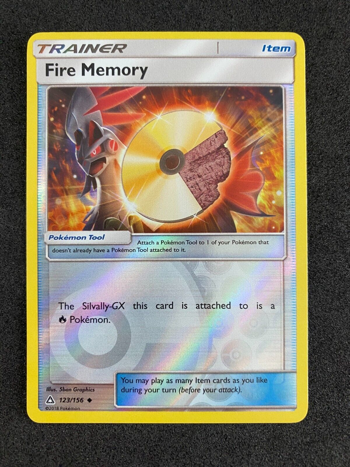 Pokemon Fire Memory 123/156 Ultra Prism Reverse Holo NM