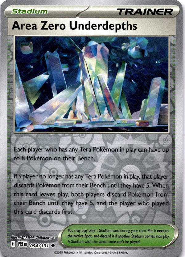 Pokemon Area Zero Underdepths 094/131 Prismatic Evolutions Reverse Holo NM