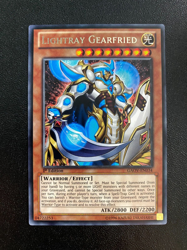 Yugioh Lightray Gearfried GAOV-EN034 Rare 1st Edition VLP/NM