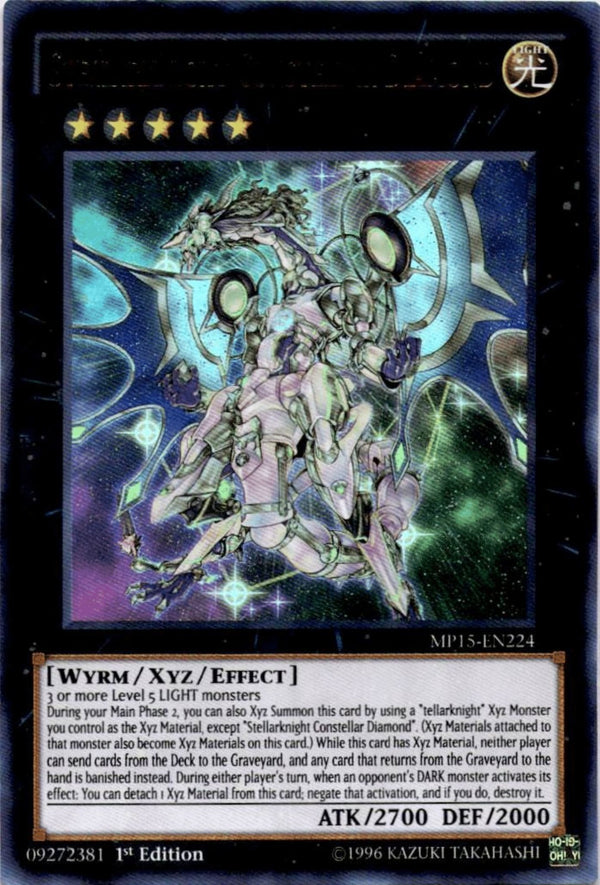 Yugioh Stellarknight Constellar Diamond MP15-EN224 Ultra Rare 1st Edition VLP/NM