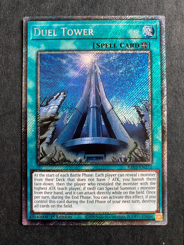 Yugioh Duel Tower RA03-EN273 Platinum Secret Rare 1st Edition NM