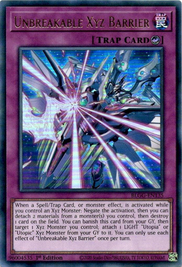 Yugioh Unbreakable Xyz Barrier BLGG-EN135 Ultra Rare 1st Edition NM
