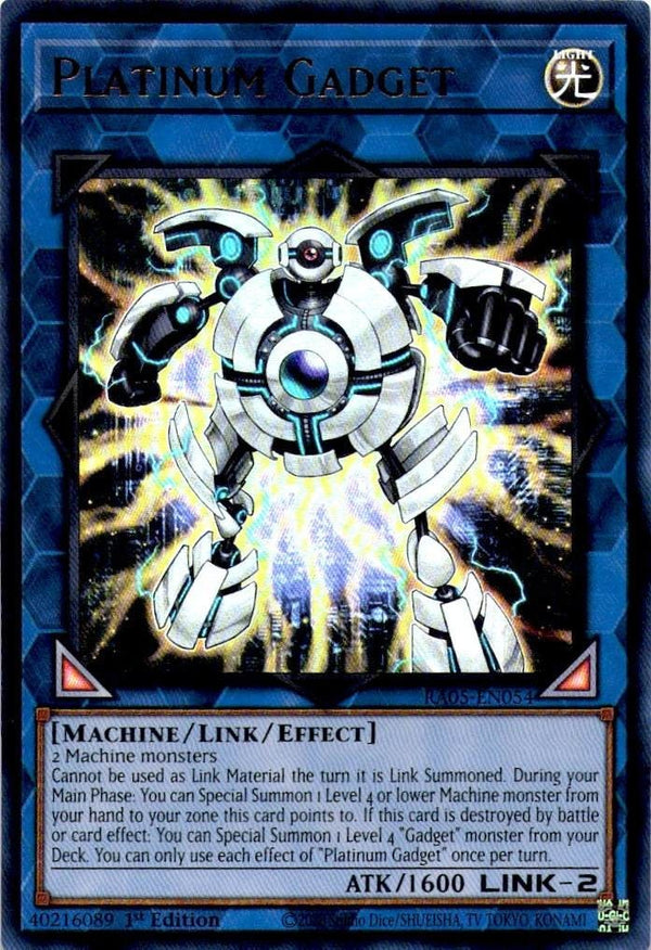 Yugioh Platinum Gadget RA05-EN054 NA Print Ultra Rare 1st Edition NM