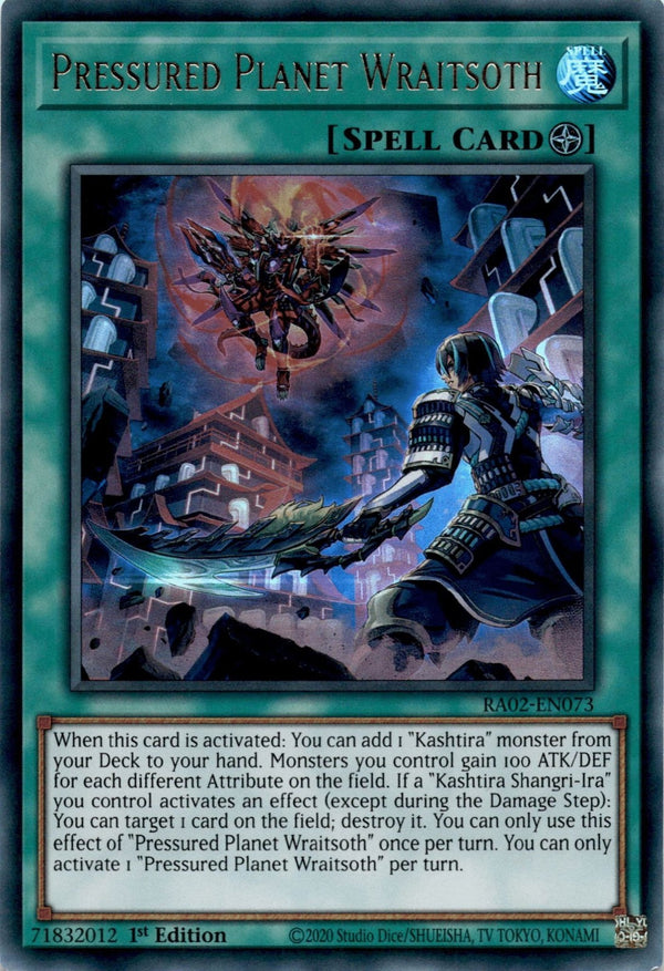 Yugioh Pressured Planet Wraitsoth RA02-EN073 Ultra Rare 1st Edition NM