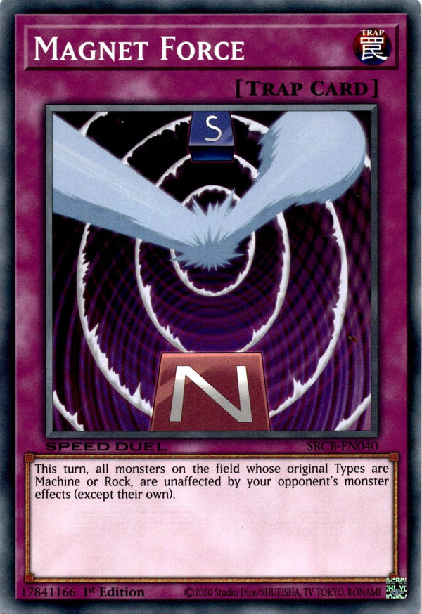 Yugioh Magnet Force SBCB-EN040 Speed Duel Common 1st Edition NM