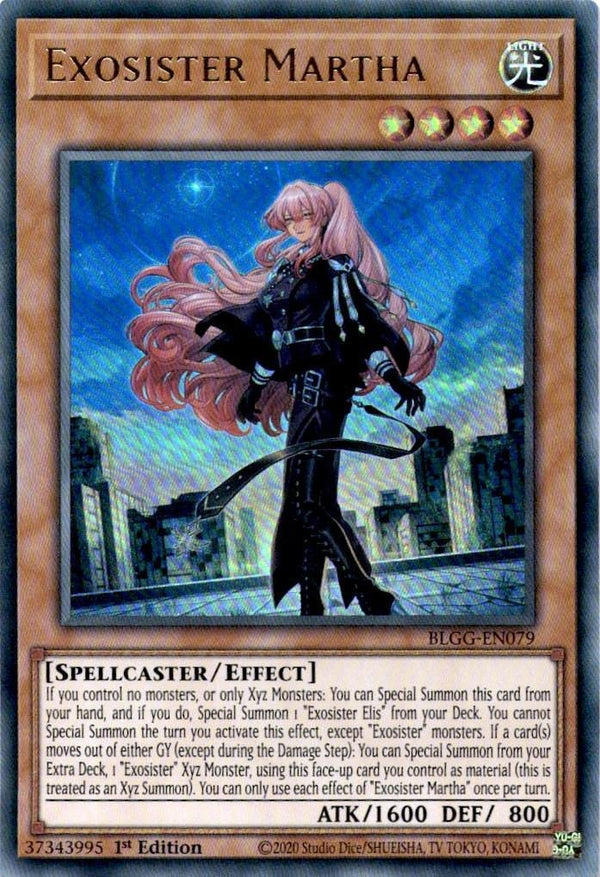 Yugioh Exosister Martha BLGG-EN079 Ultra Rare 1st Edition NM
