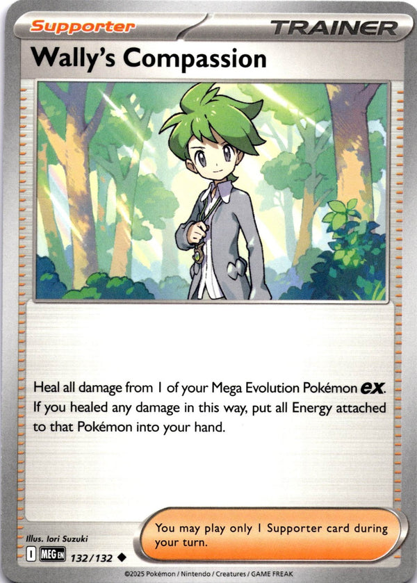 Pokemon Wally's Compassion 132/132 Mega Evolution Non Holo NM