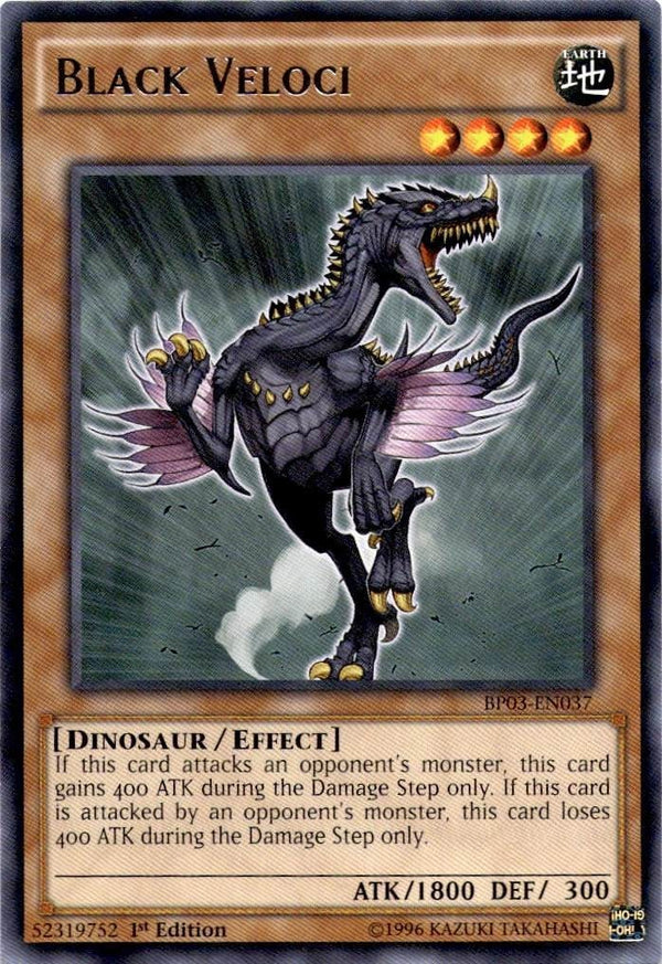 Yugioh Black Veloci BP03-EN037 Rare 1st Edition NM