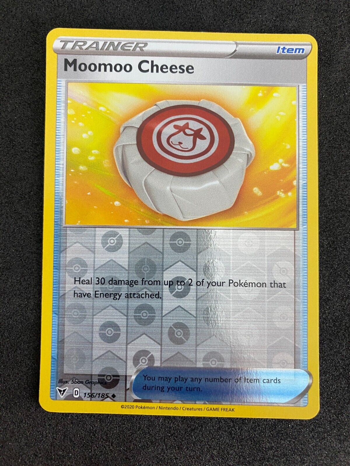 Pokemon Moomoo Cheese 156/185 Vivid Voltage Reverse Holo NM-MINT