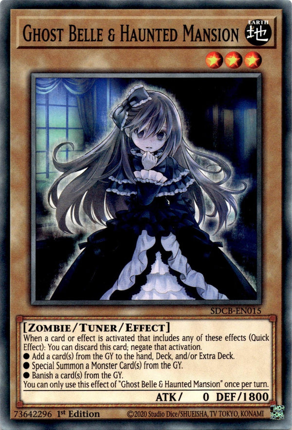 Yugioh Ghost Belle & Haunted Mansion SDCB-EN015 Common 1st Edition NM