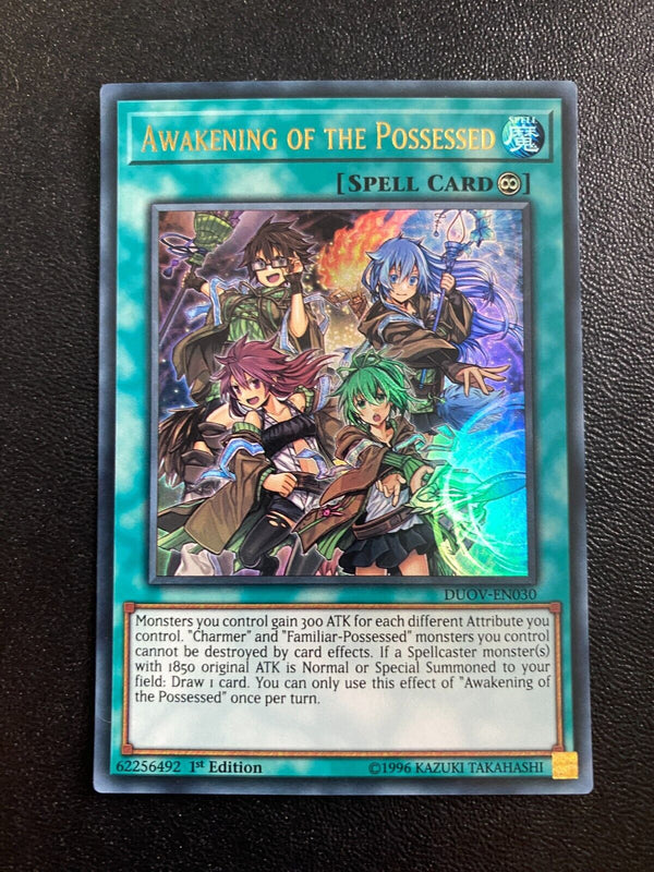 Yugioh Awakening of the Possessed DUOV-EN030 Ultra Rare 1st Edition LP/VLP