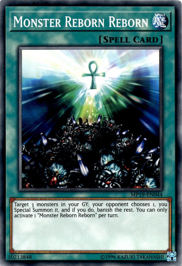 Yugioh Monster Reborn Reborn MP19-EN044 Common 1st Edition NM