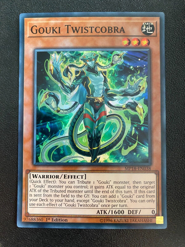 Yugioh Gouki Twistcobra MP18-EN038 Super Rare 1st Edition LP