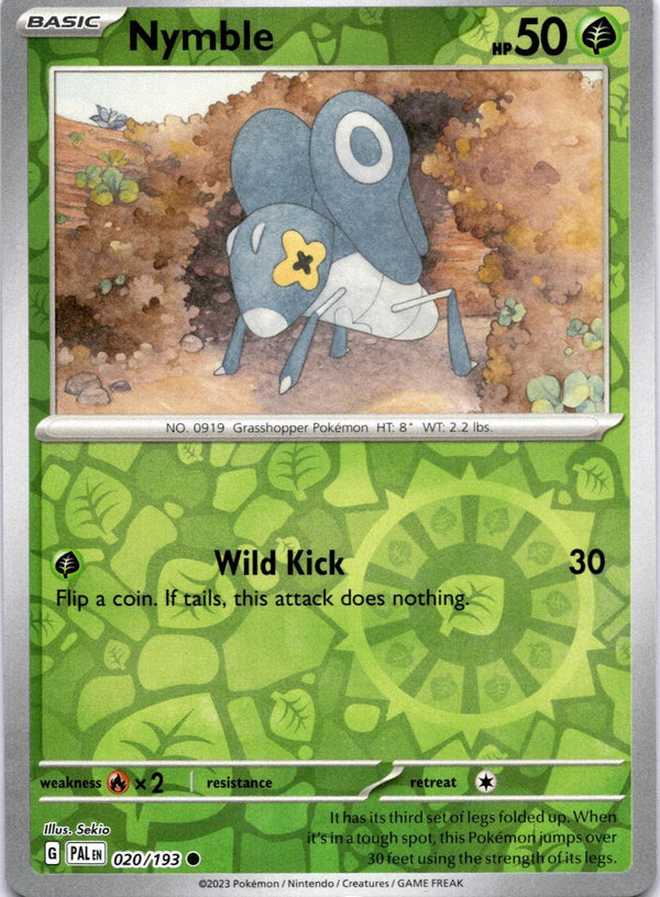 Pokemon Nymble 020/193 Paldea Evolved Reverse Holo NM
