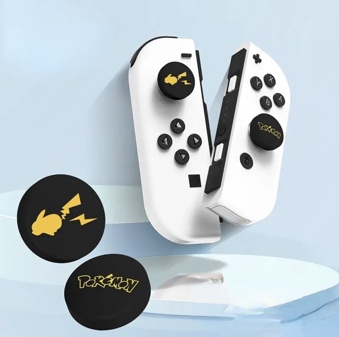 4Pcs Pokemon Thumb Grips Pikachu Nintendo Switch & Lite Caps for Joy Con NEW