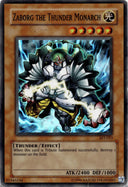 Yugioh Zaborg the Thunder Monarch AST-023 Super Rare Unlimited Edition DAMAGED
