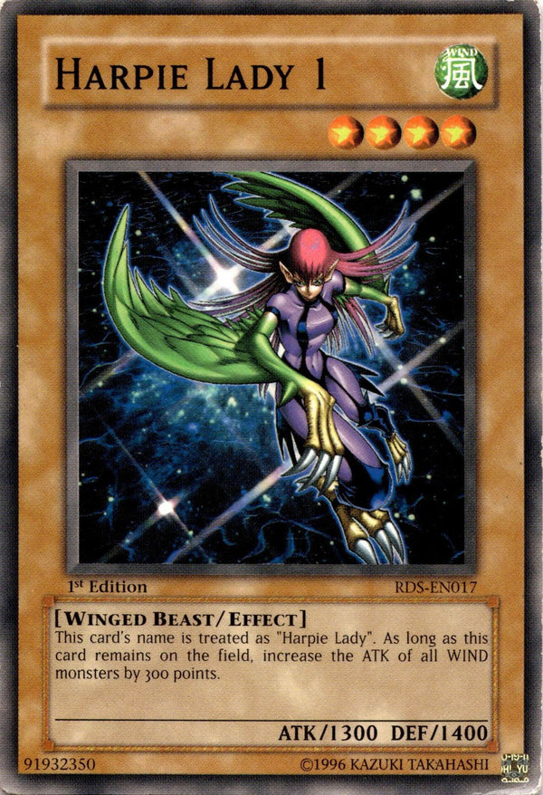 Yugioh Harpie Lady 1 RDS-EN017 Common 1st Edition HP/MP