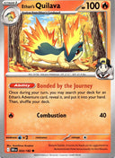Pokemon Ethan's Quilava 033/182 Destined Rivals Non Holo NM