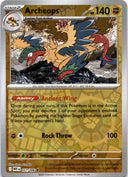 Pokemon Archeops 051/086 White Flare Reverse Holo NM